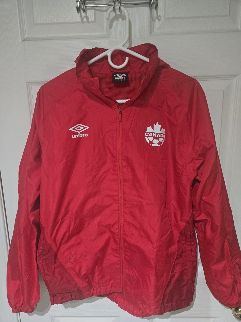 Umbro Canada Red Soccer Windbreaker Jacket